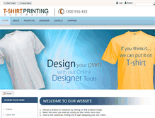 Tablet Screenshot of digitaltshirtprinting.com.au
